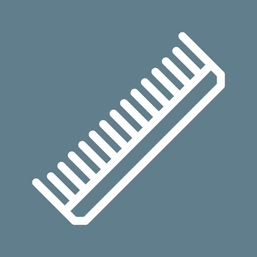 Thin Comb Line Color Background Icon vector