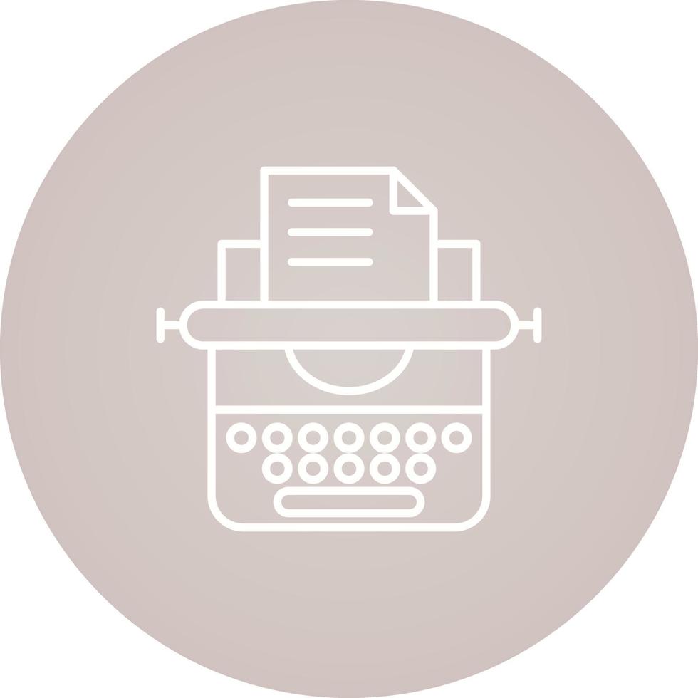 Typewriter Vector Icon