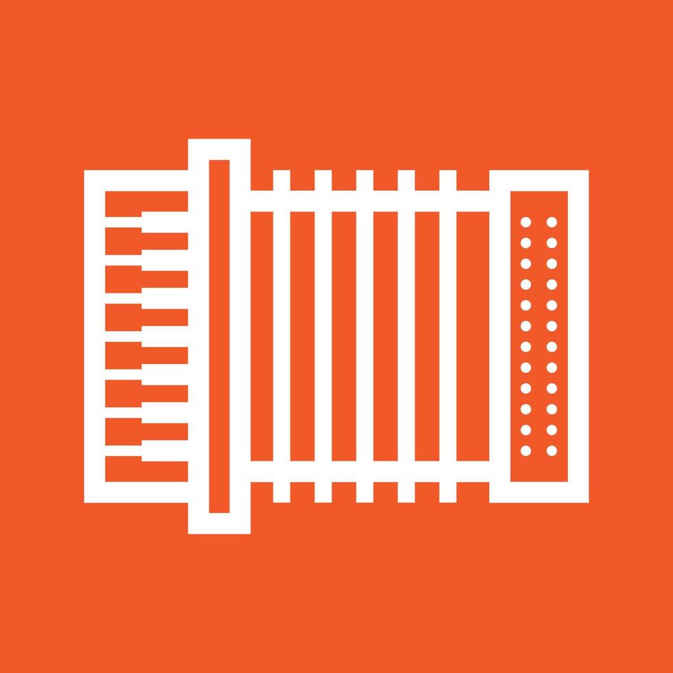 Accordion Line Color Background Icon vector