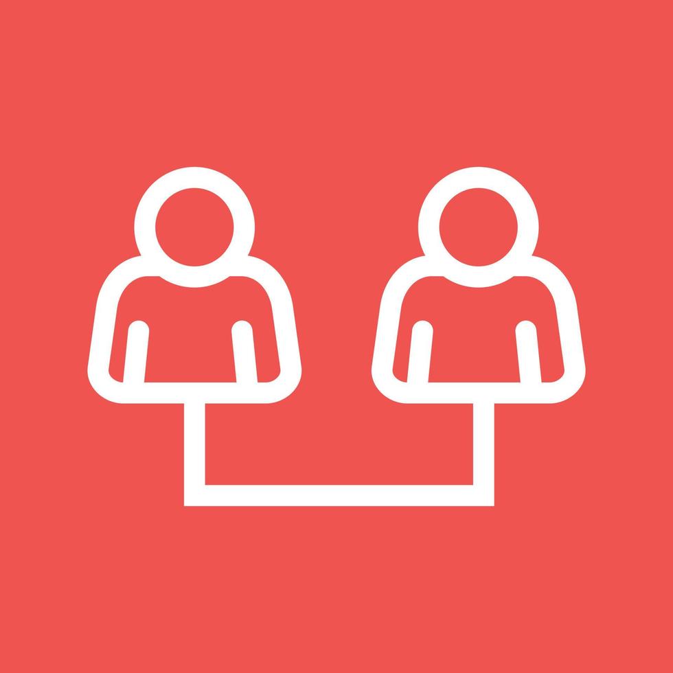 Connected Users I Line Color Background Icon vector