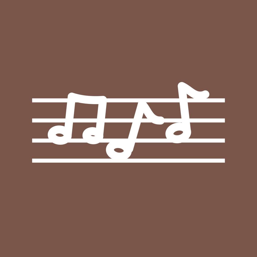 Music Staff Line Color Background Icon vector