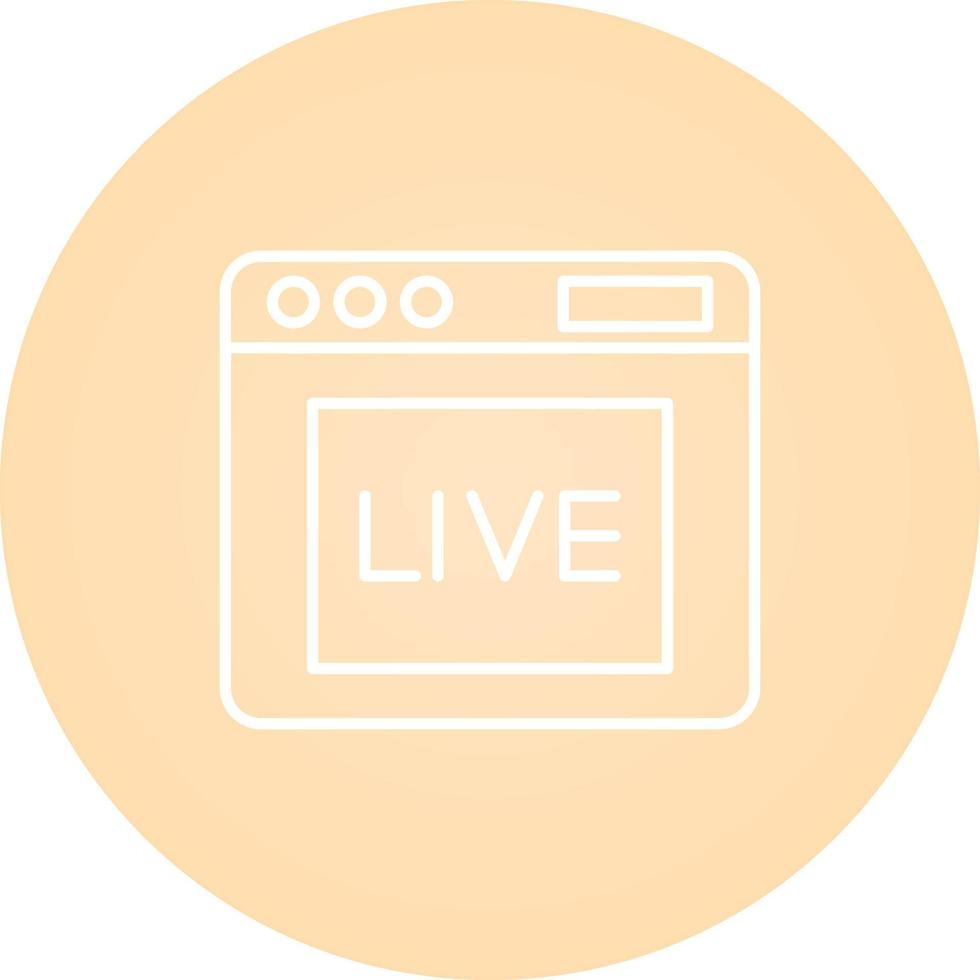 Live Vector Icon