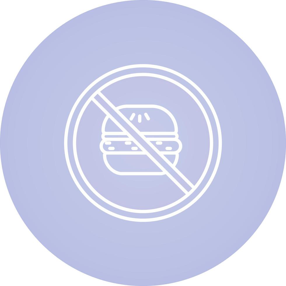 No Eating Vector Icon