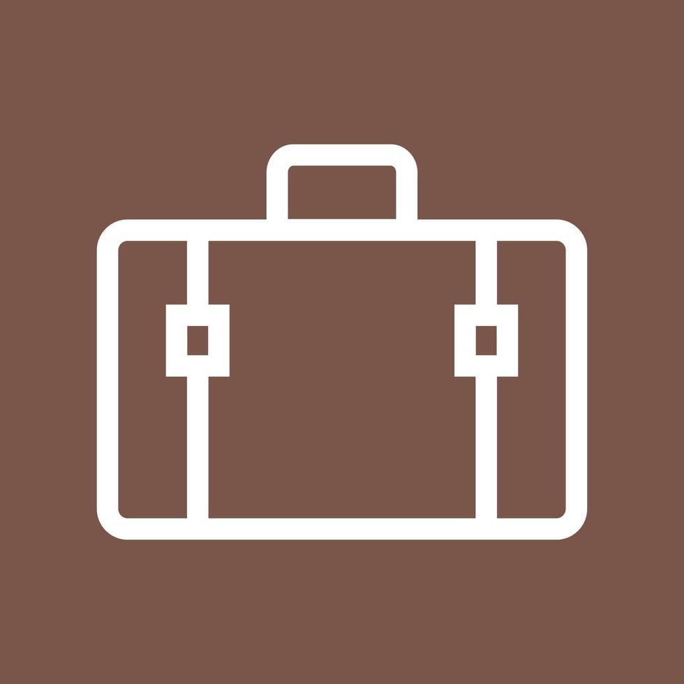 Briefcase II Line Color Background Icon vector