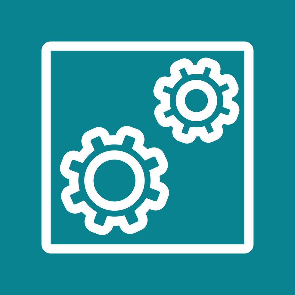 Settings Application Line Color Background Icon 16346866 Vector Art at