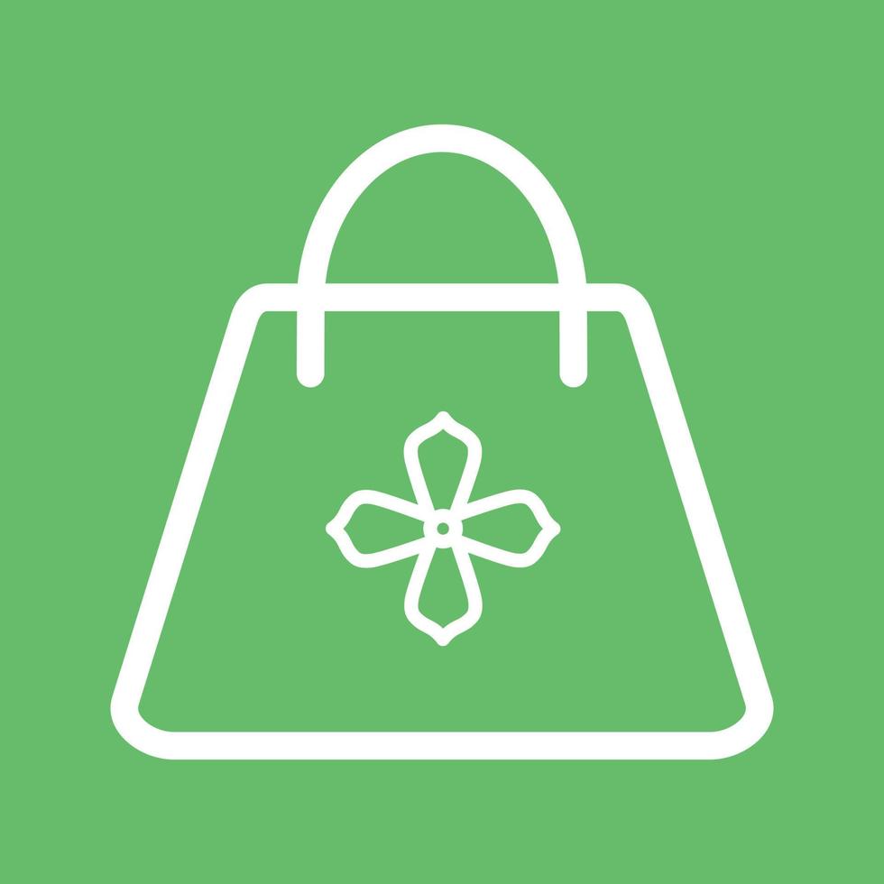 Handbag Line Color Background Icon vector