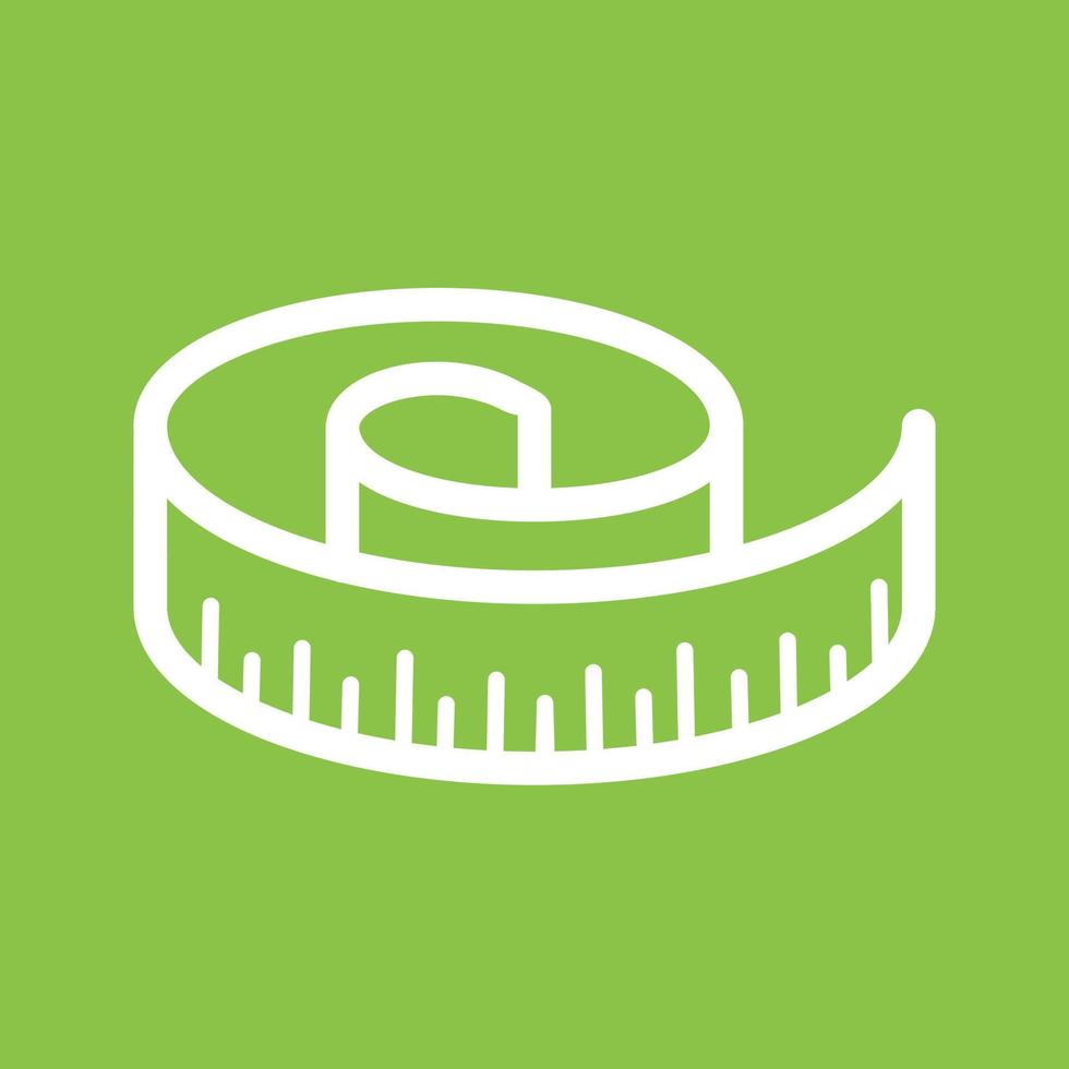 Measuring Tape Line Color Background Icon vector