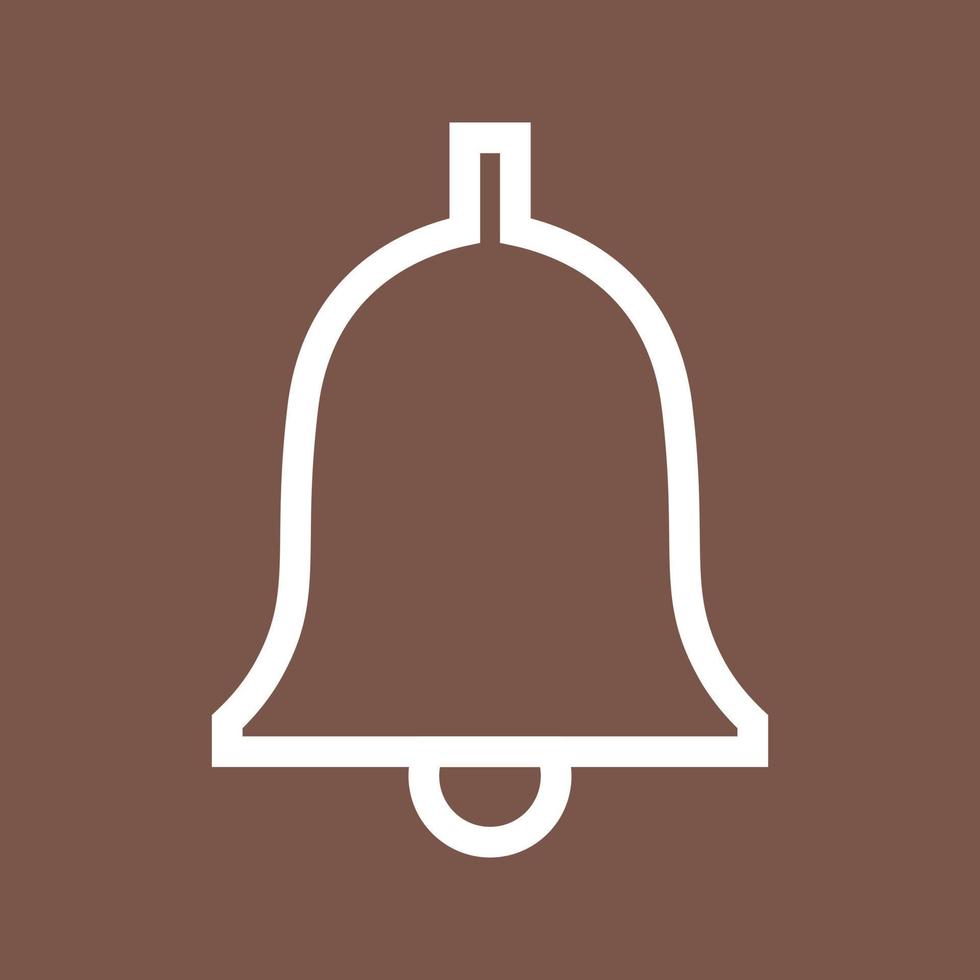 Ringing Bell Line Color Background Icon vector