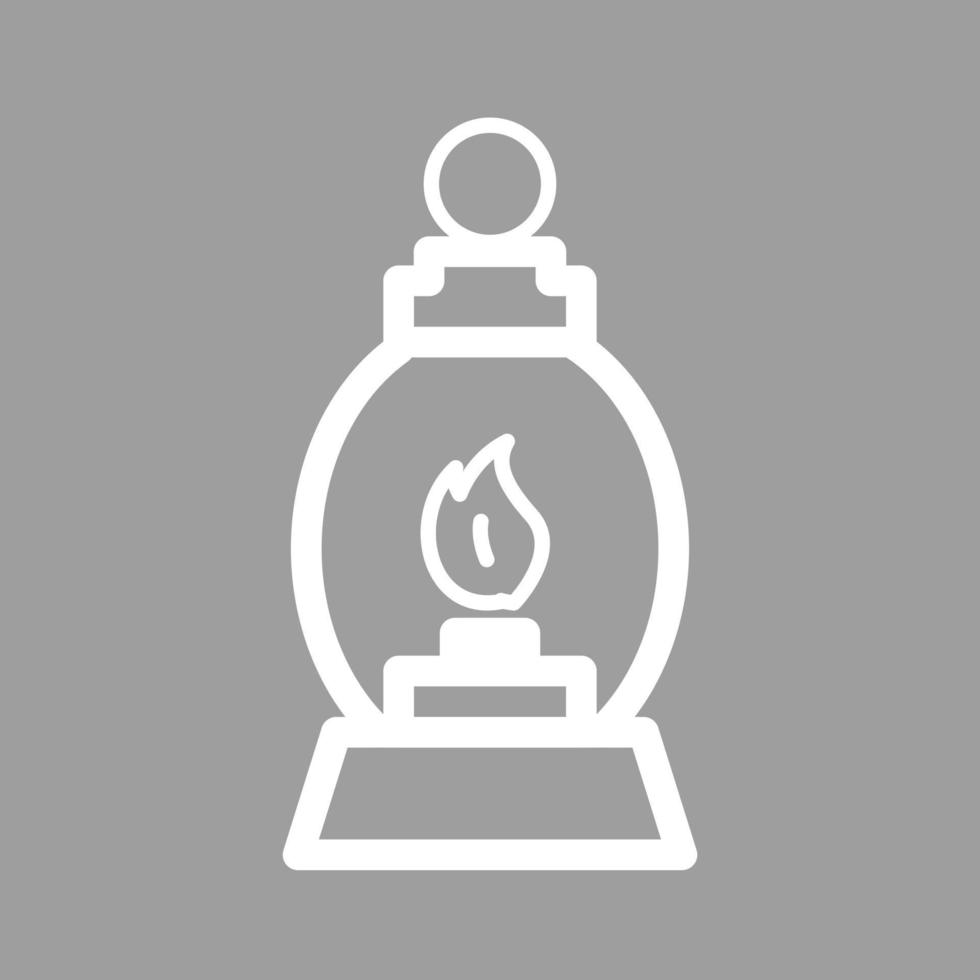Gas Lamp Line Color Background Icon vector