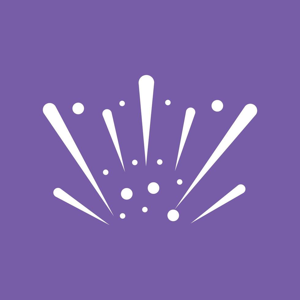 Fireworks Line Color Background Icon vector