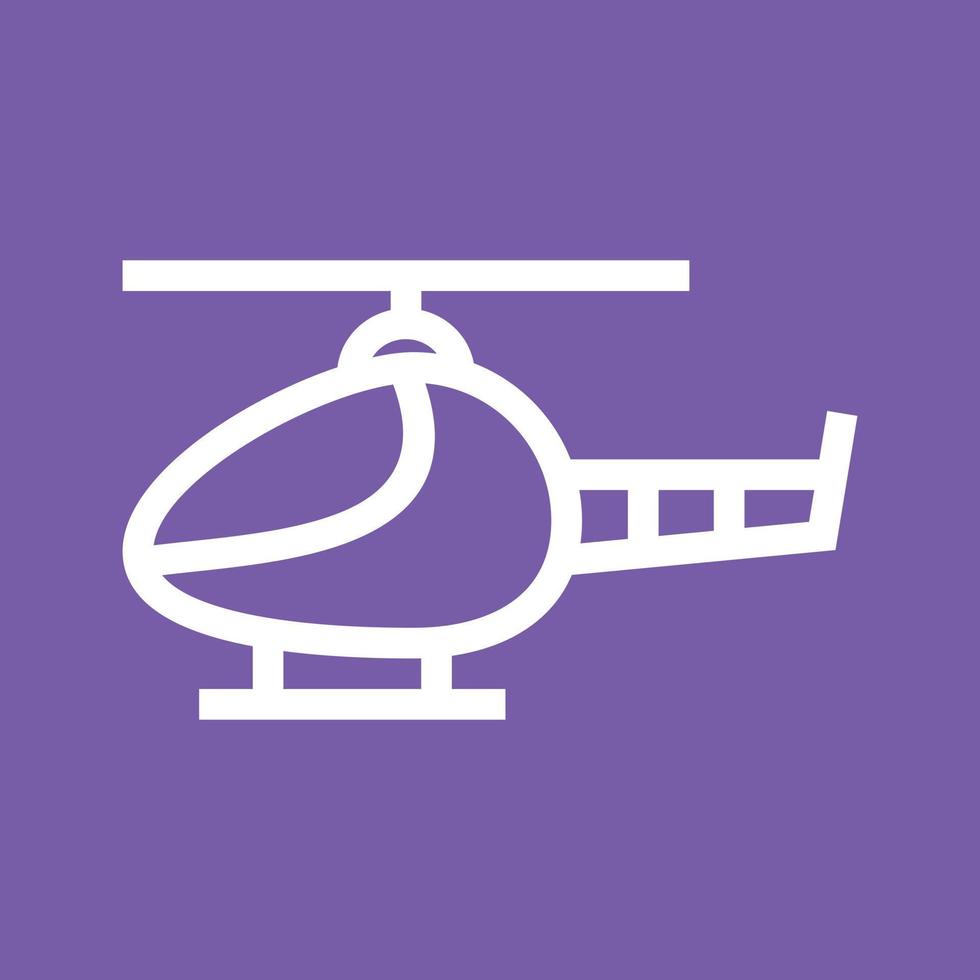 Helicopter I Line Color Background Icon vector