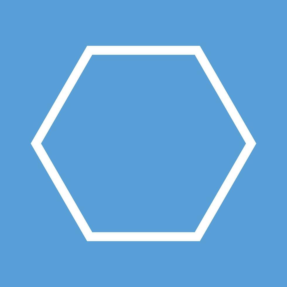 icono de fondo de color de línea hexagonal vector