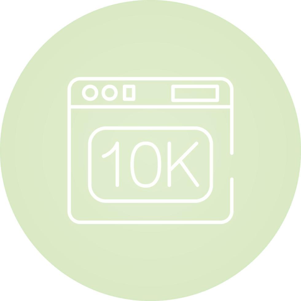 icono de vector de 10k