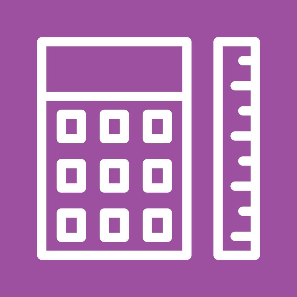 Measurement Calculation Line Color Background Icon vector