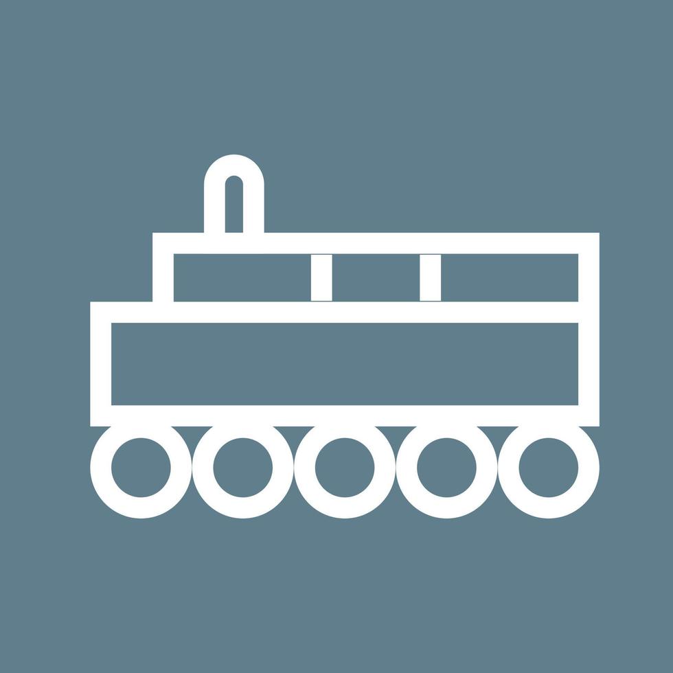 Toy Train II Line Color Background Icon vector