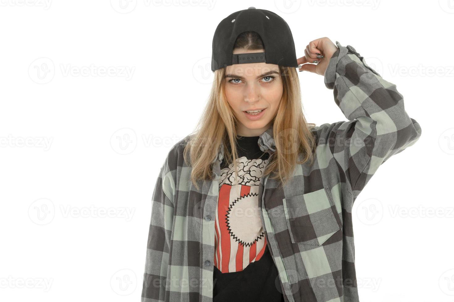young girl in casual clothes photo
