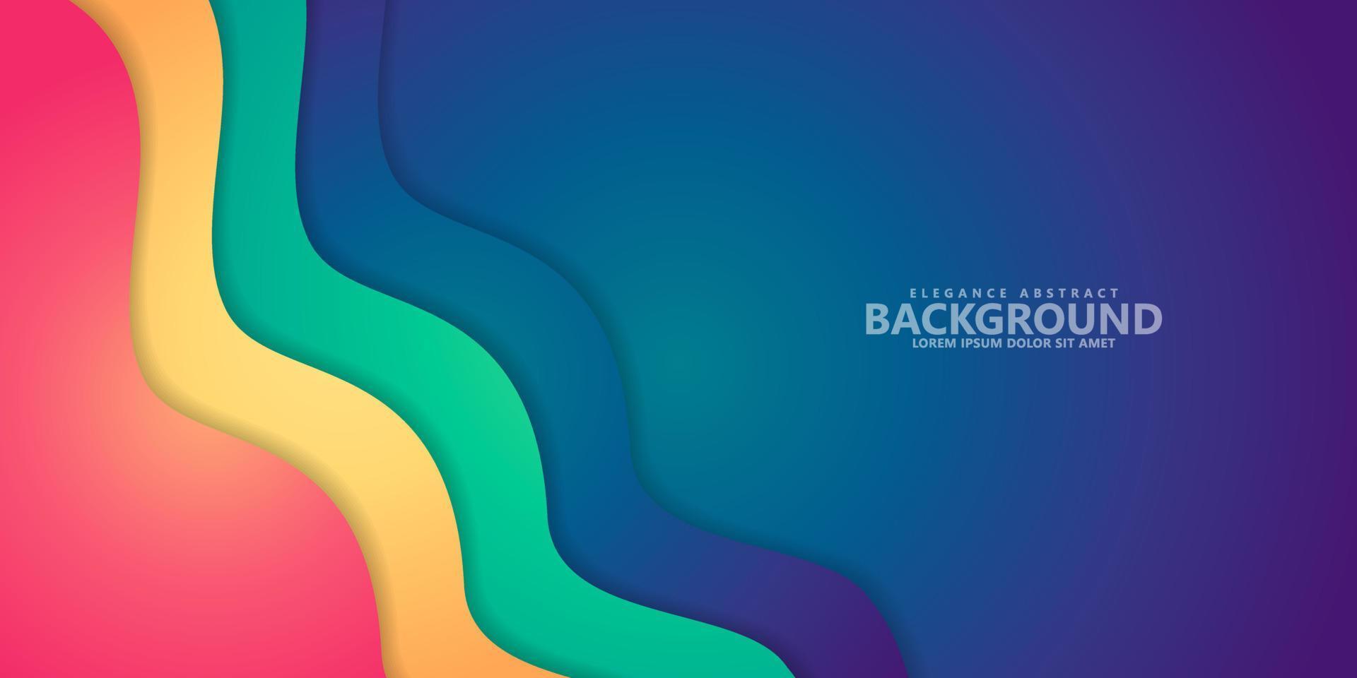 wave background vector with layer shape zigzag pattern concept