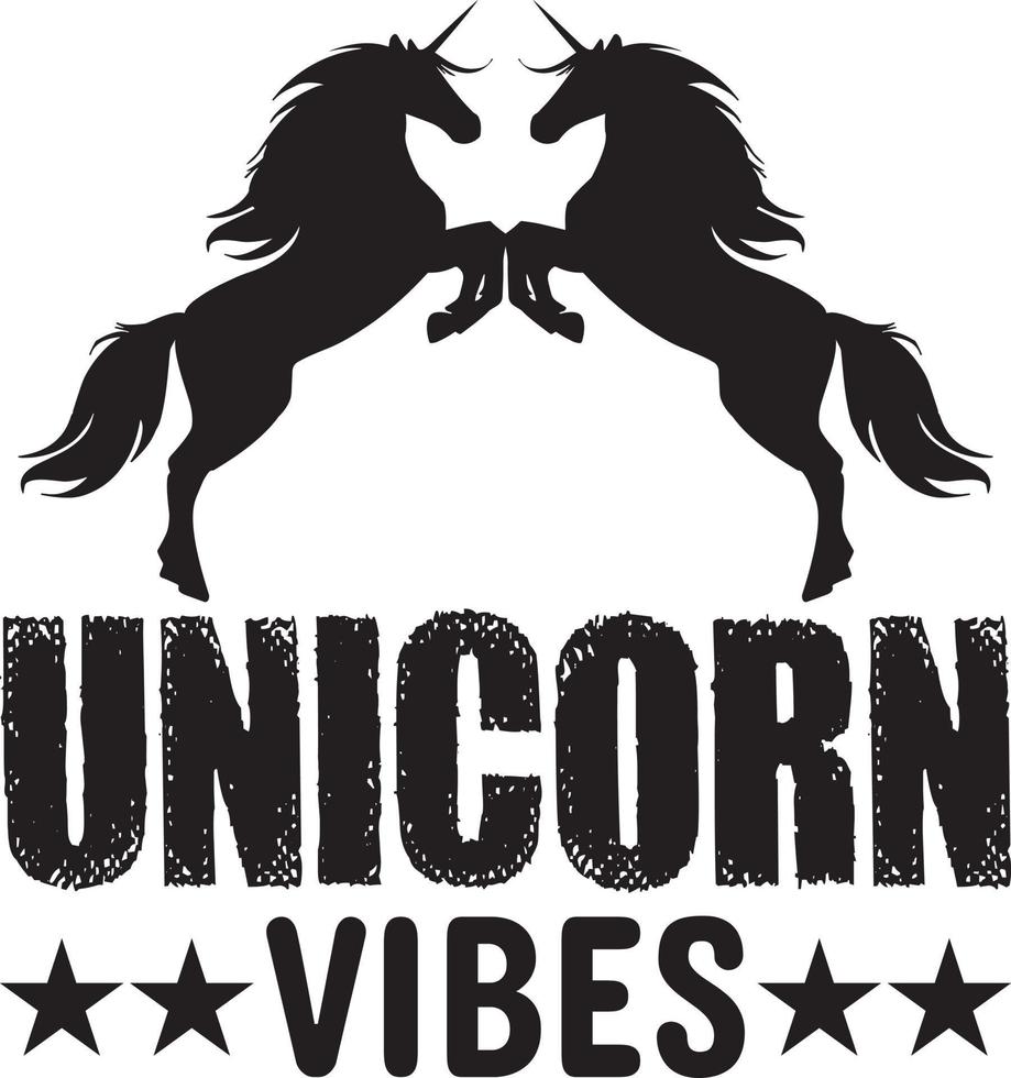 paquete de diseño de camiseta de unicornio, diseño de camiseta de tipografía vector