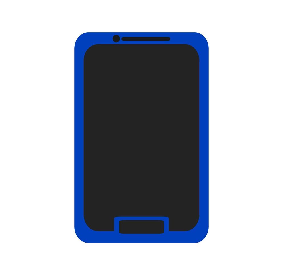 blue smartphone icon design vector
