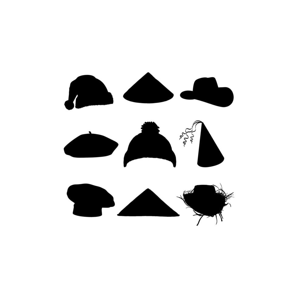 sombrero accesorios ilustración diseño creativo vector