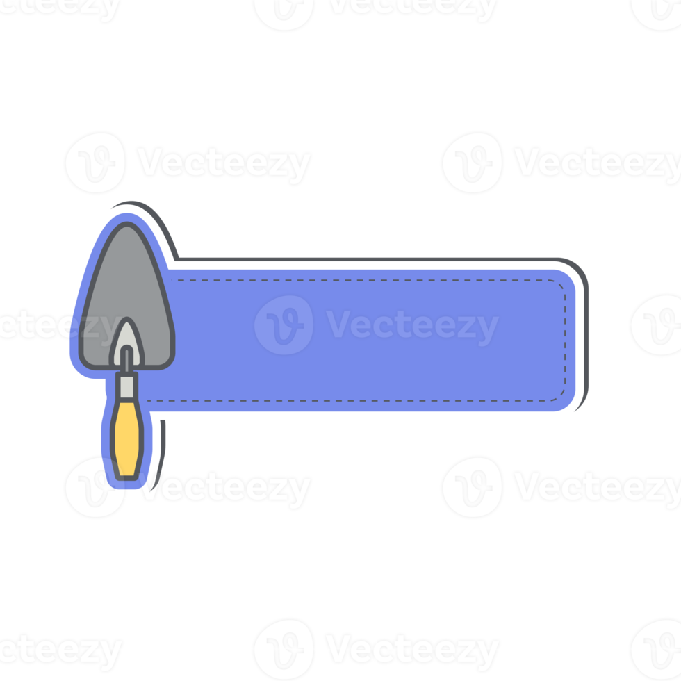 costruzione utensili etichetta nome tag etichetta png