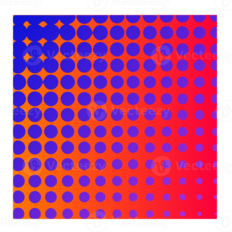 forma geométrica de semitono colorido png