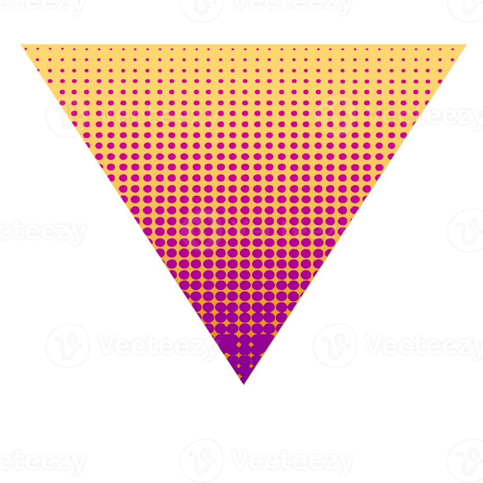 forma geométrica de semitono colorido png