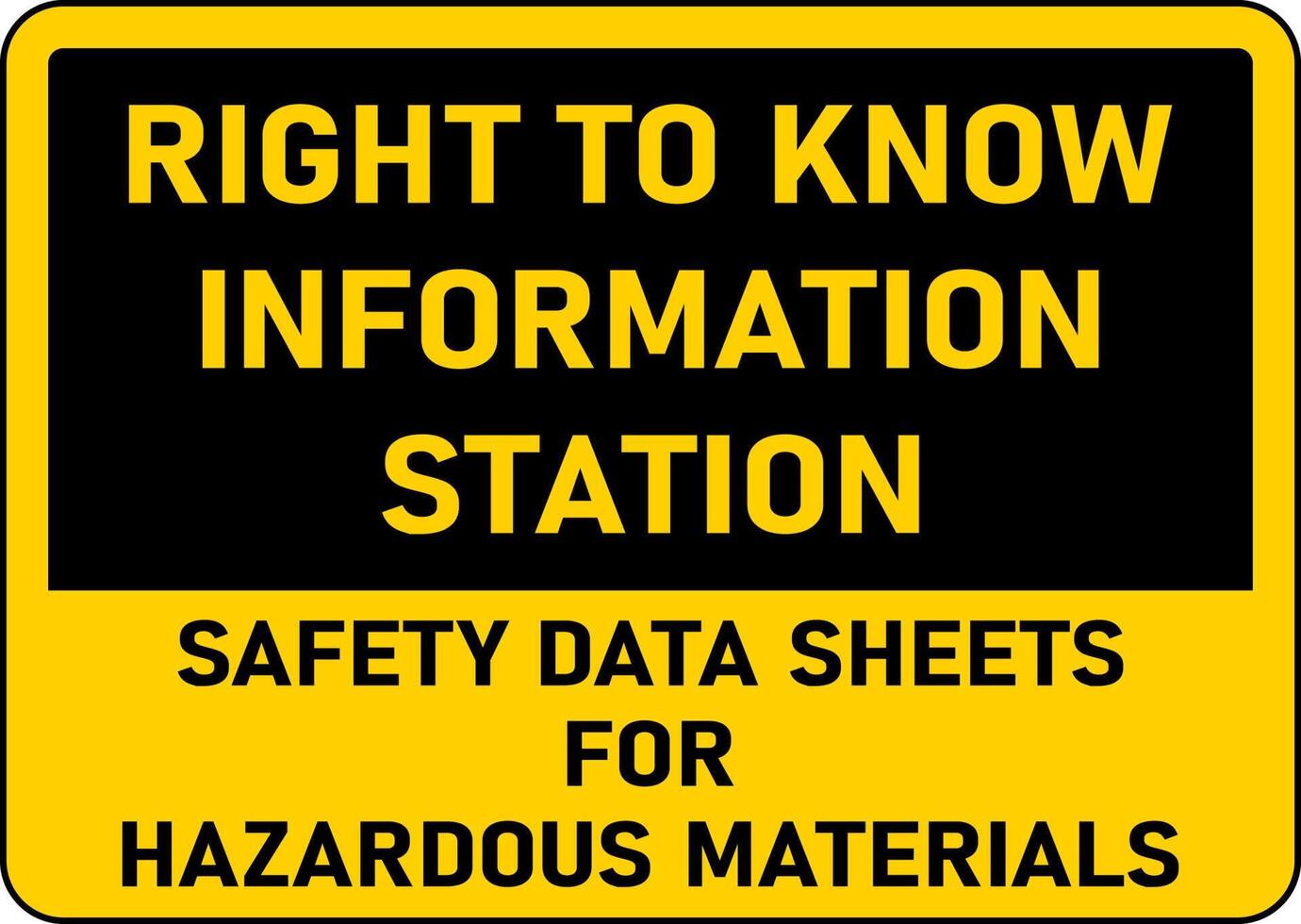 Safety Data Sheets For Materials Sign On White Background vector