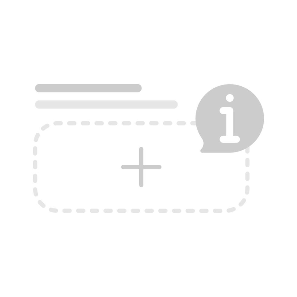 fill, complete the blank information button concept illustration flat