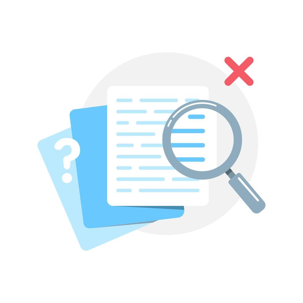 data, information, word not found concept illustration flat design vector eps10. modern graphic element for landing page, empty state ui, infographic, icon