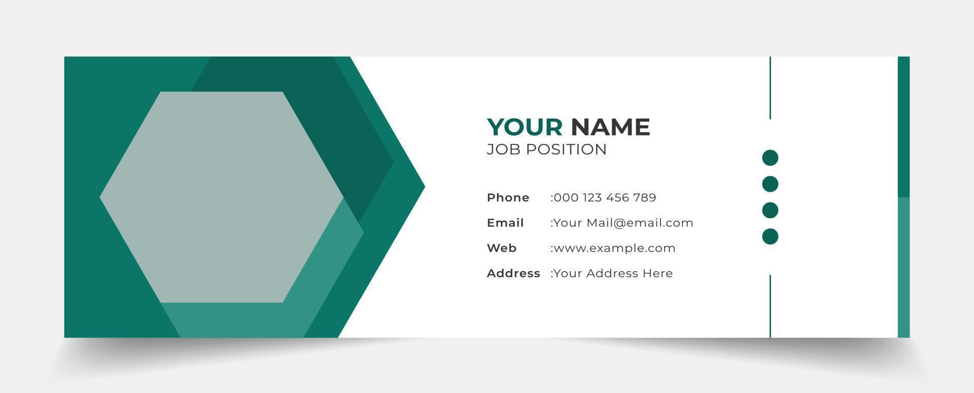 creative professional email signature standard and simple template