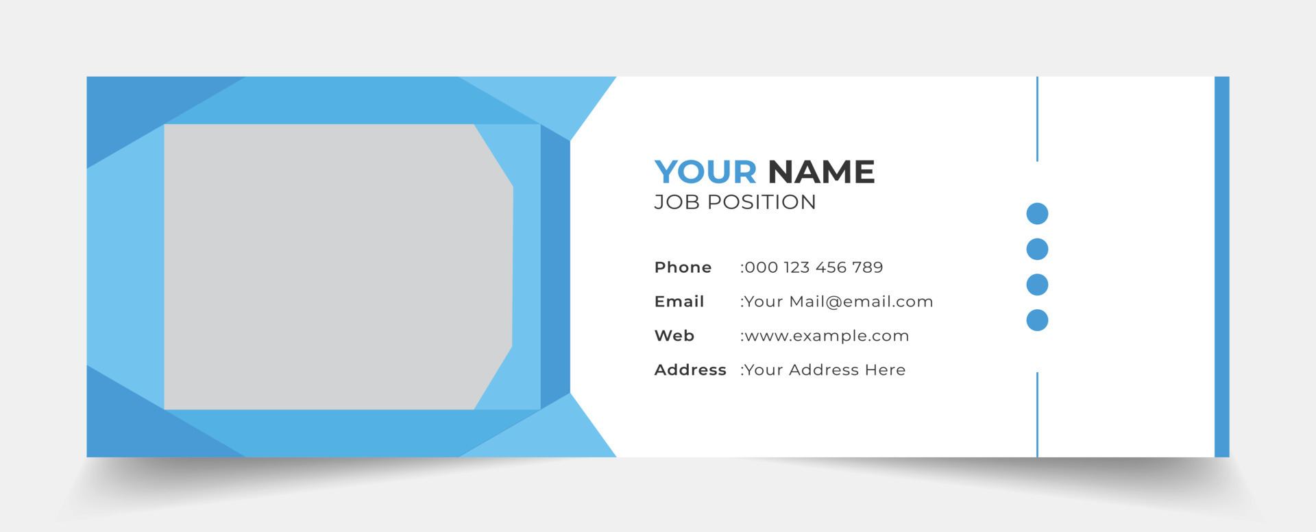 creative professional email signature standard and simple template