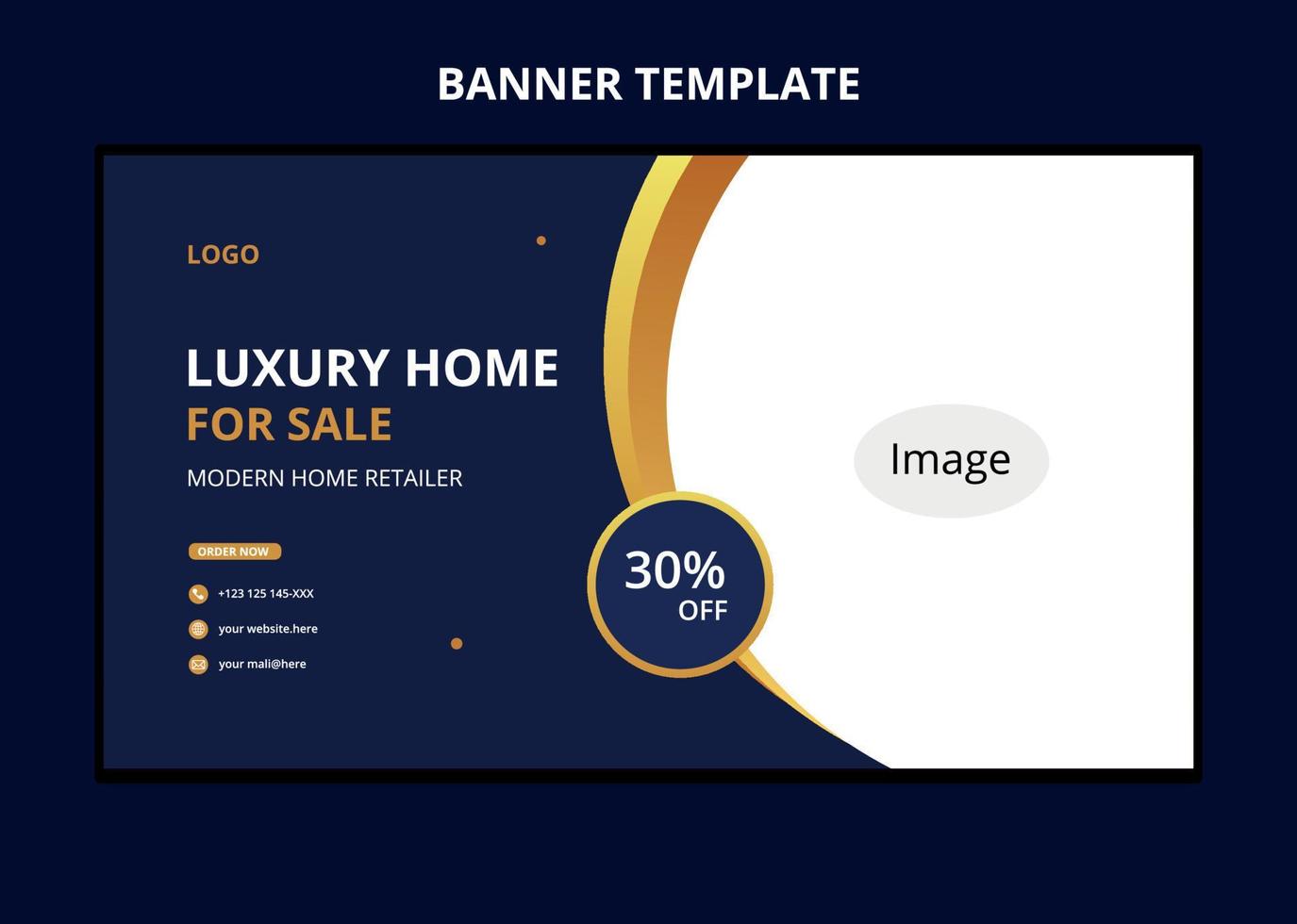 Real estate social media cover banner design, real estate web banner design template. vector