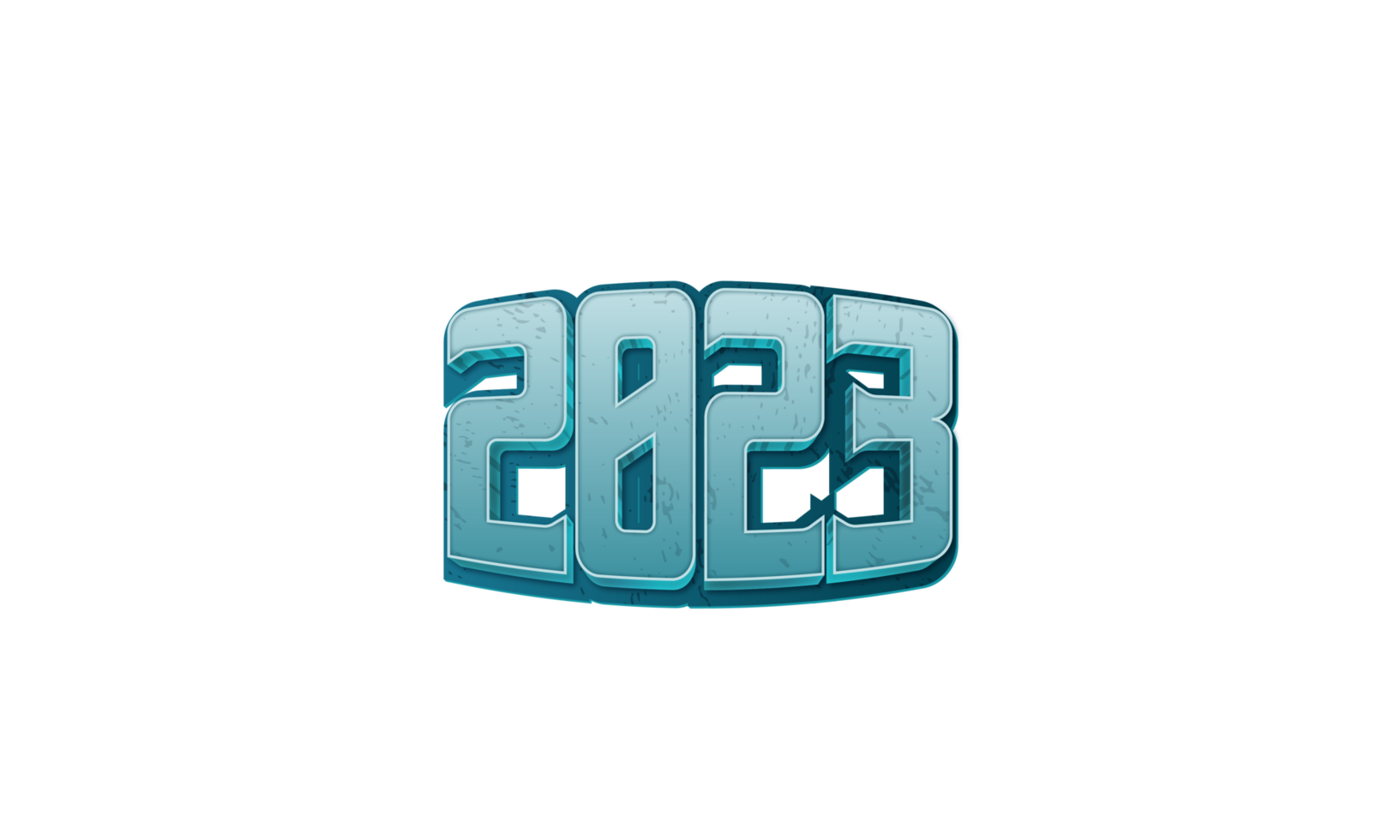 estilo cómico en la celebración del año nuevo 2023 png