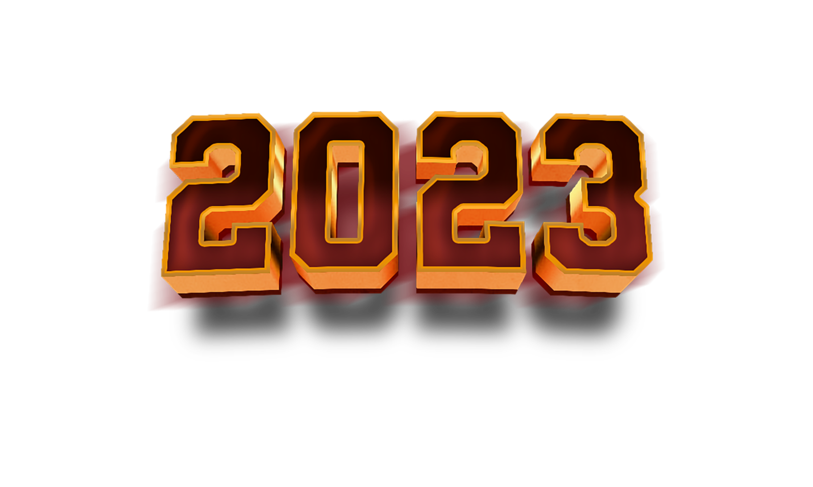 texto moderno de celebración de año nuevo 2023 png