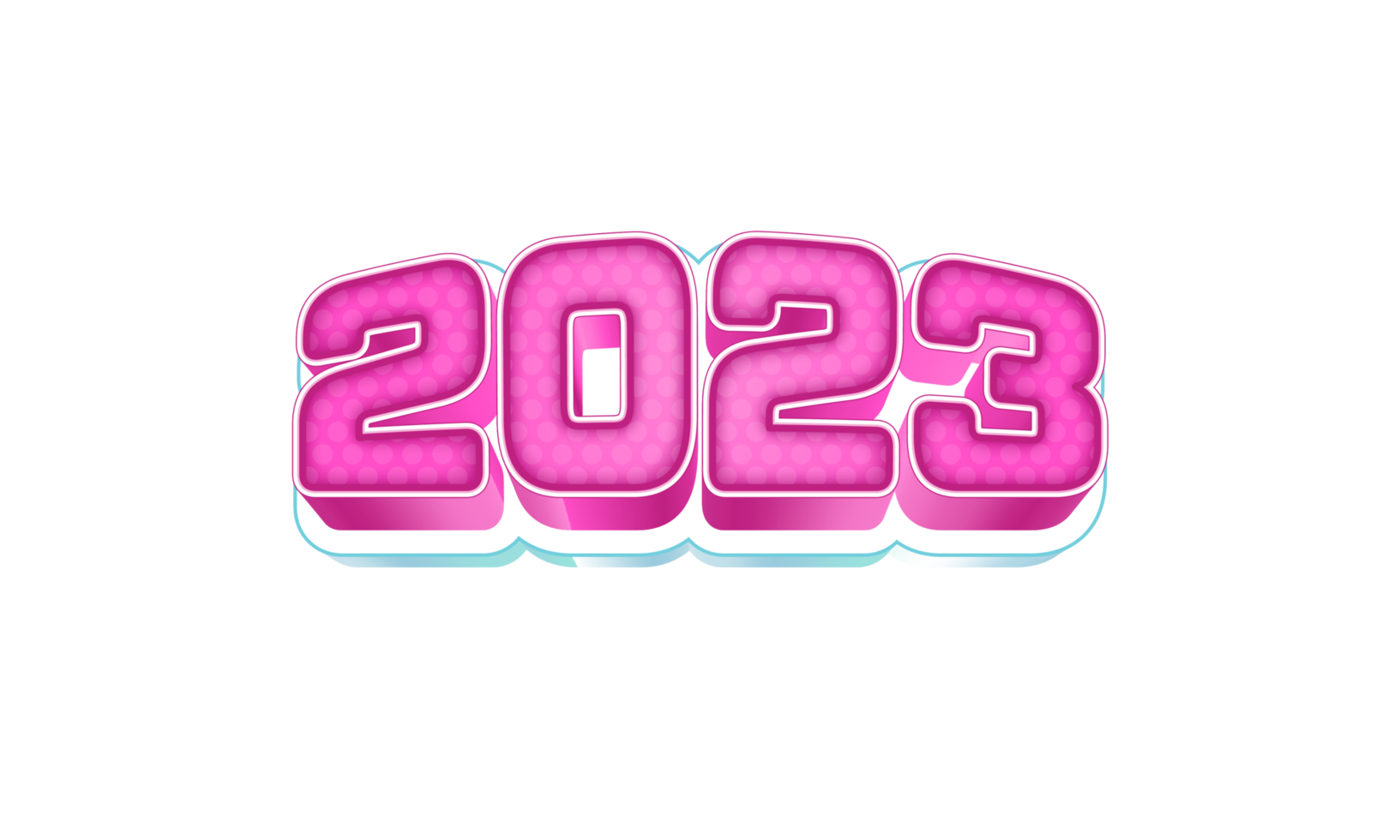 comic style in 2023 new year celebration png