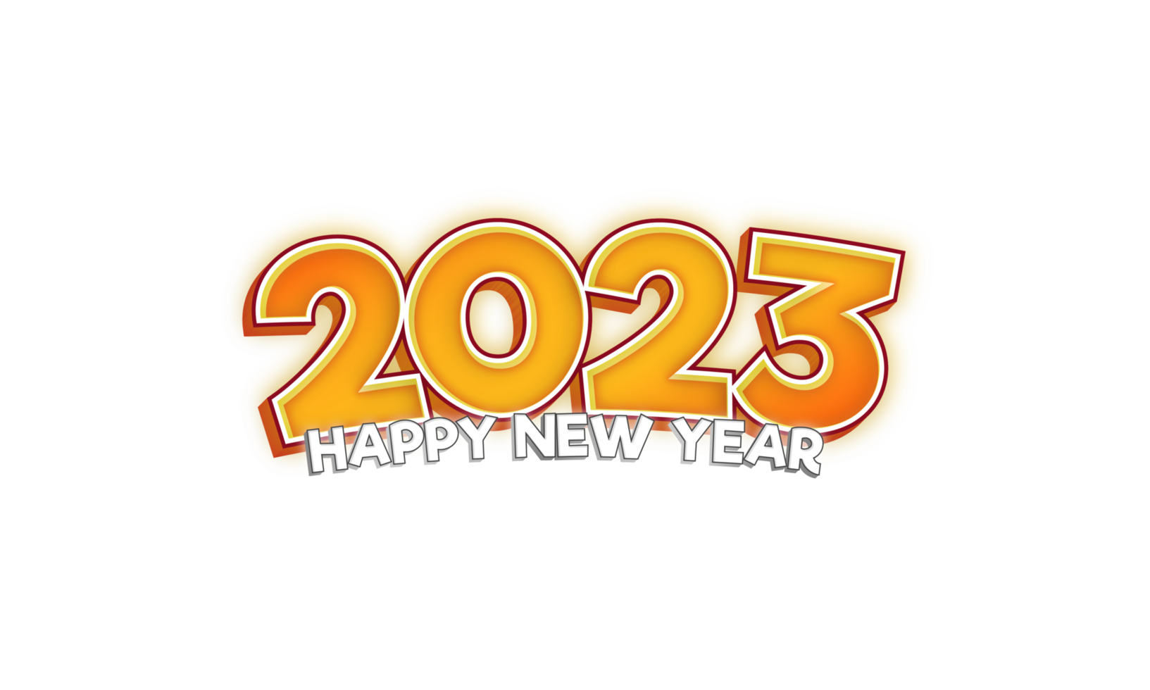 comic style in 2023 new year celebration png