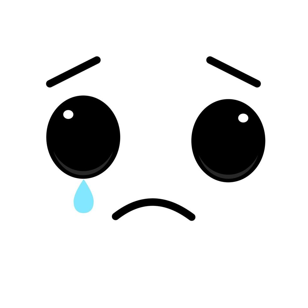 the crying face of the character vector