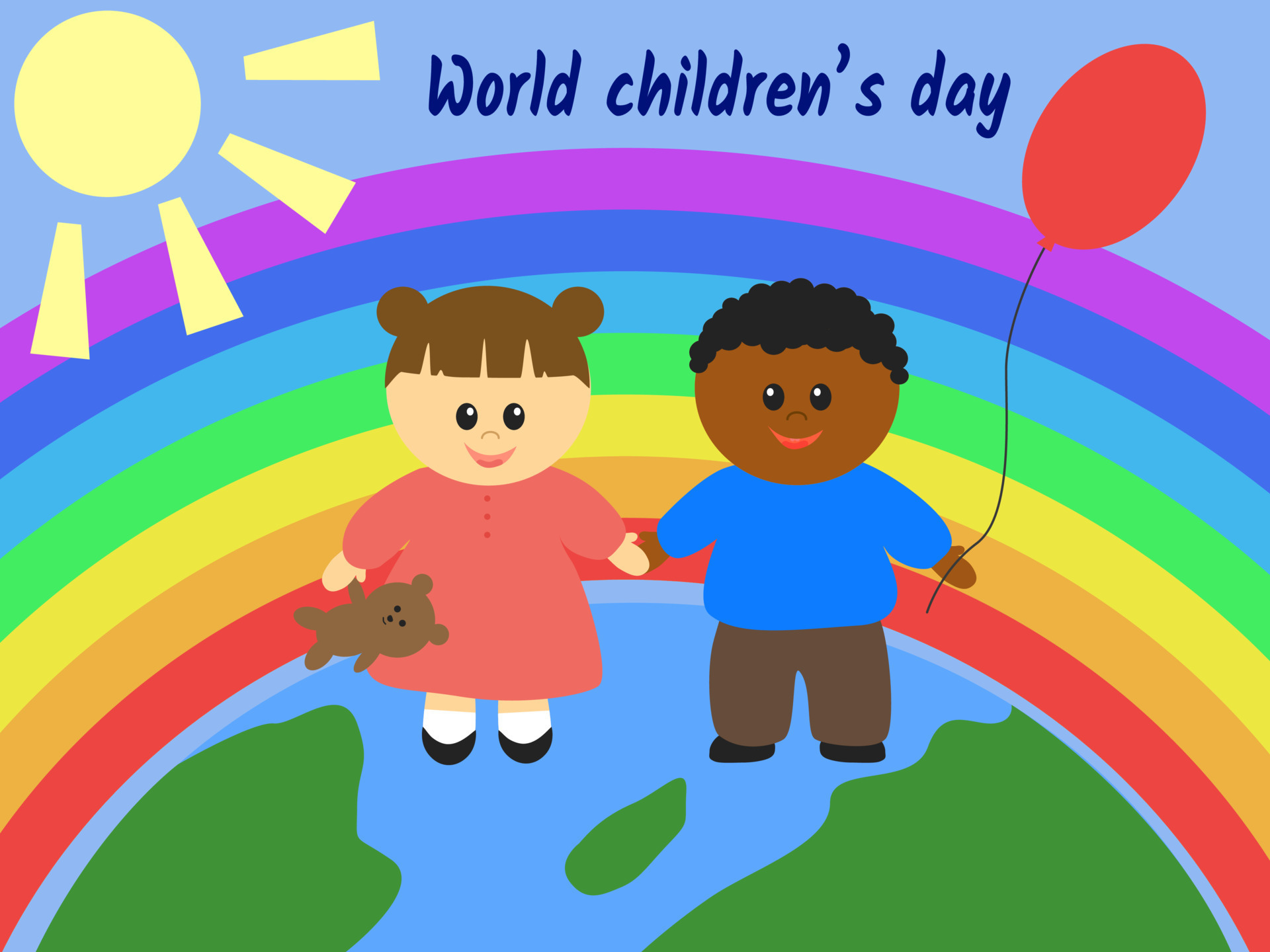 world-children-s-day-greeting-card-16349853-vector-art-at-vecteezy