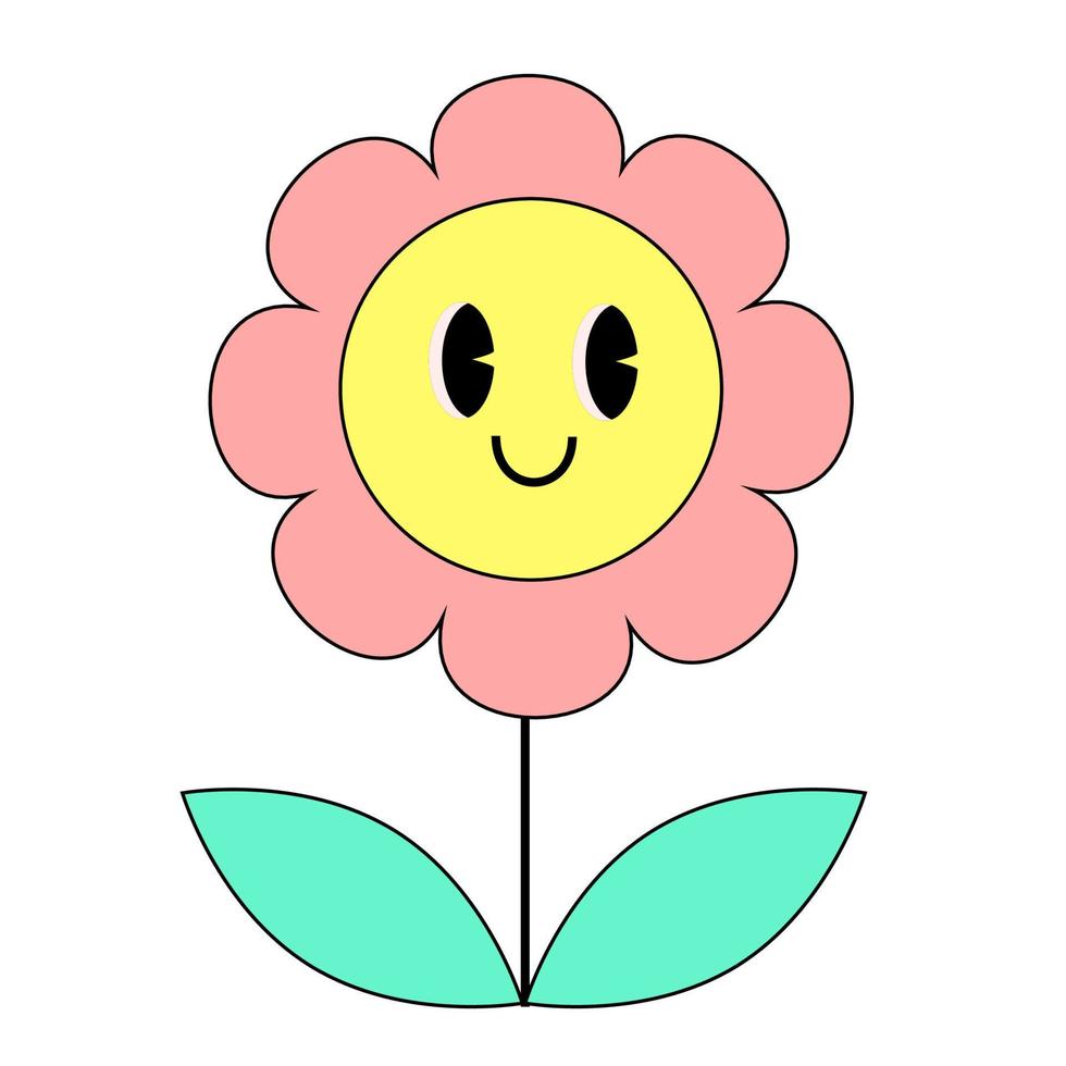 flower with eyes vector