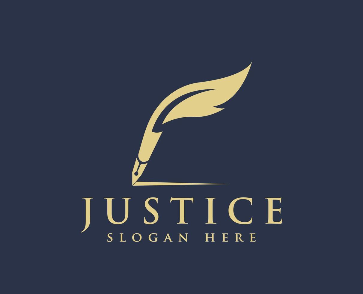 Justice logo, Law logo design vector, law firm vector