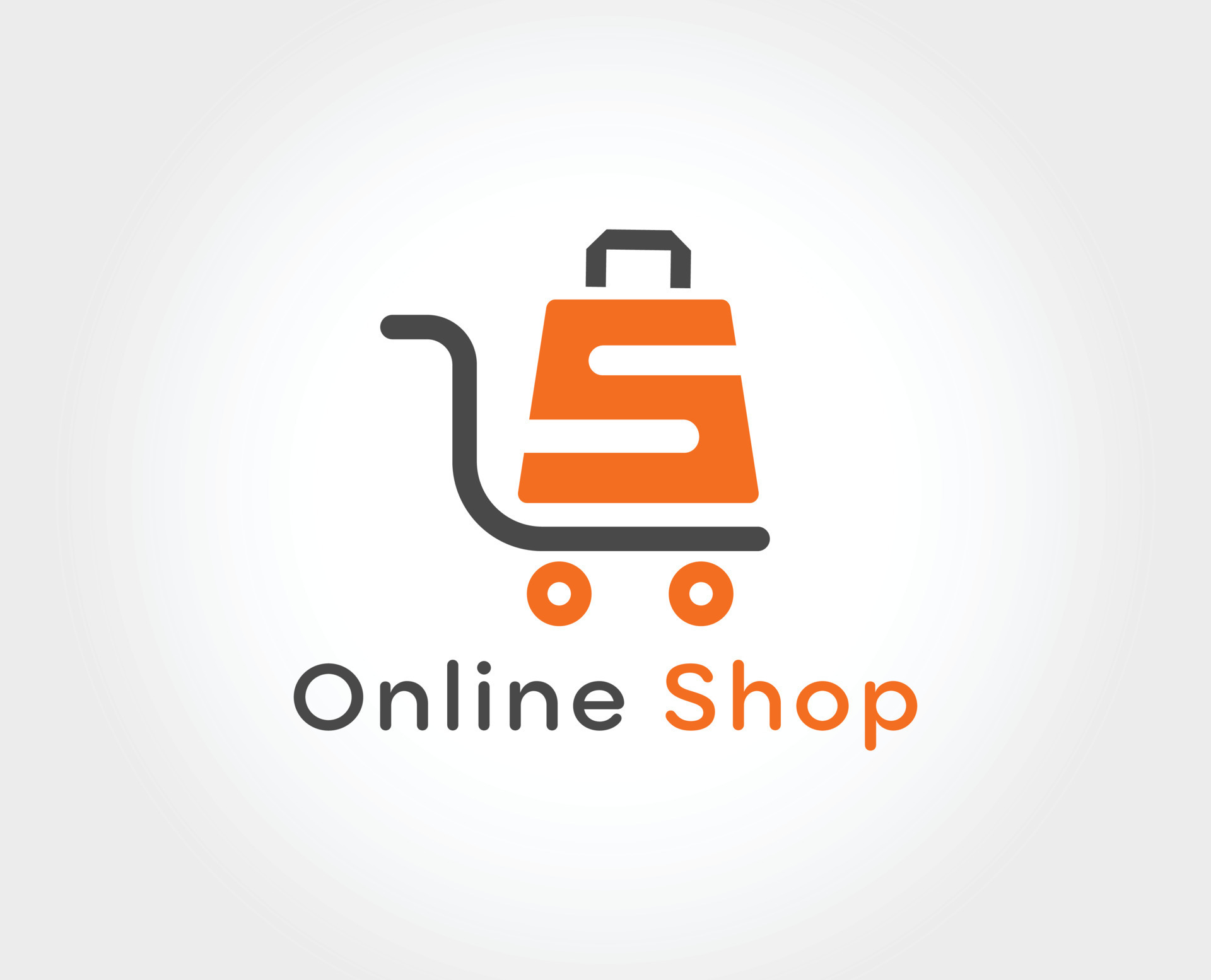 letter S Online Cart logo design vector 16350000 Vector Art at Vecteezy