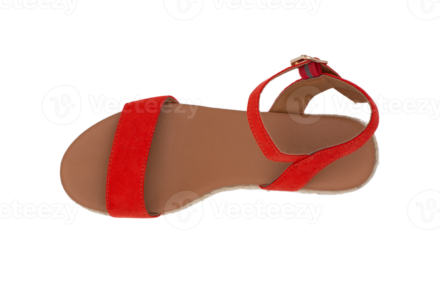 roter Damensandalenschuh png