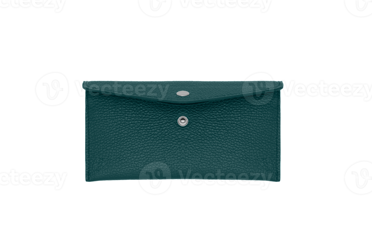 Green woman leather purse wallet png