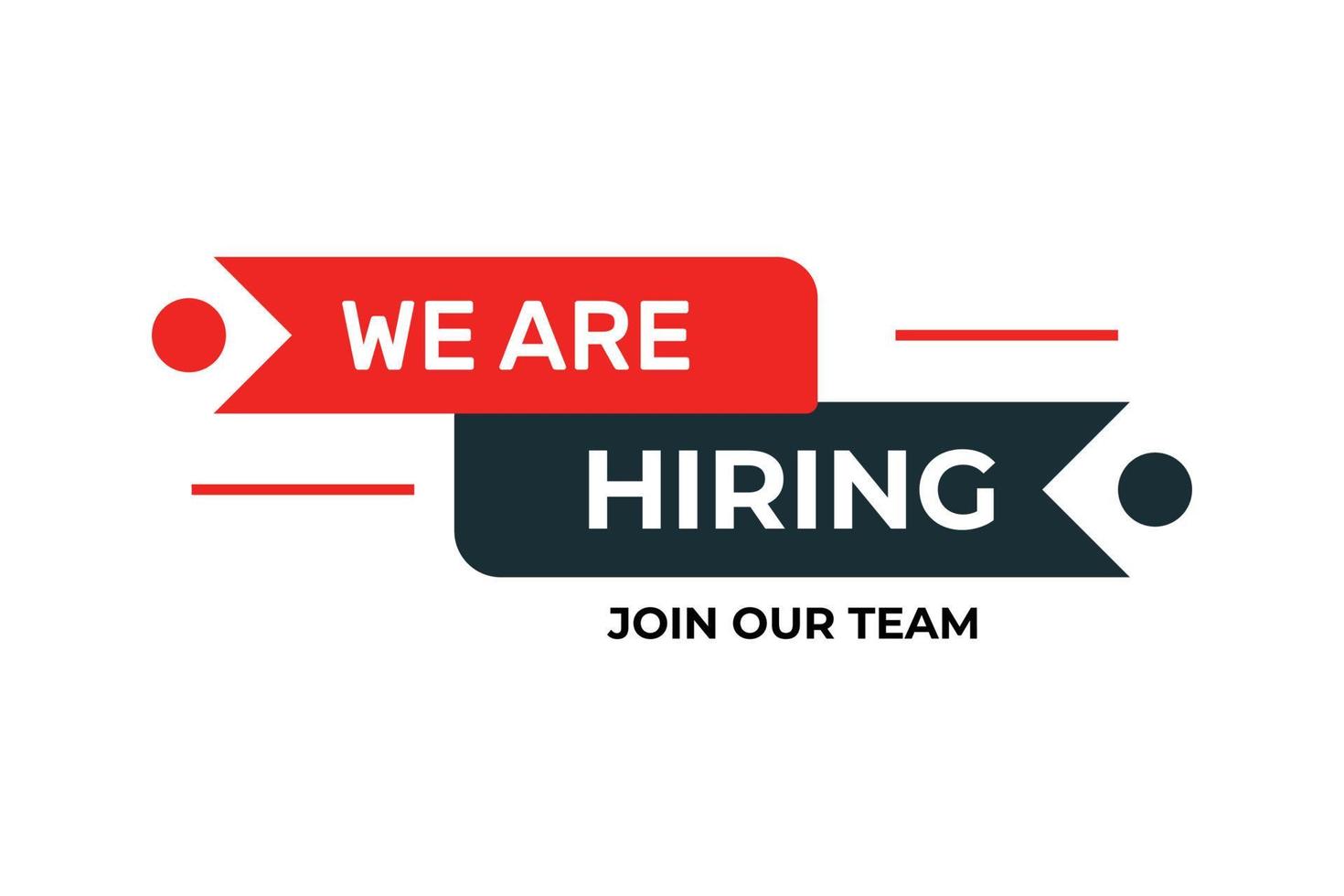 Join the team we are hiring vector illustration