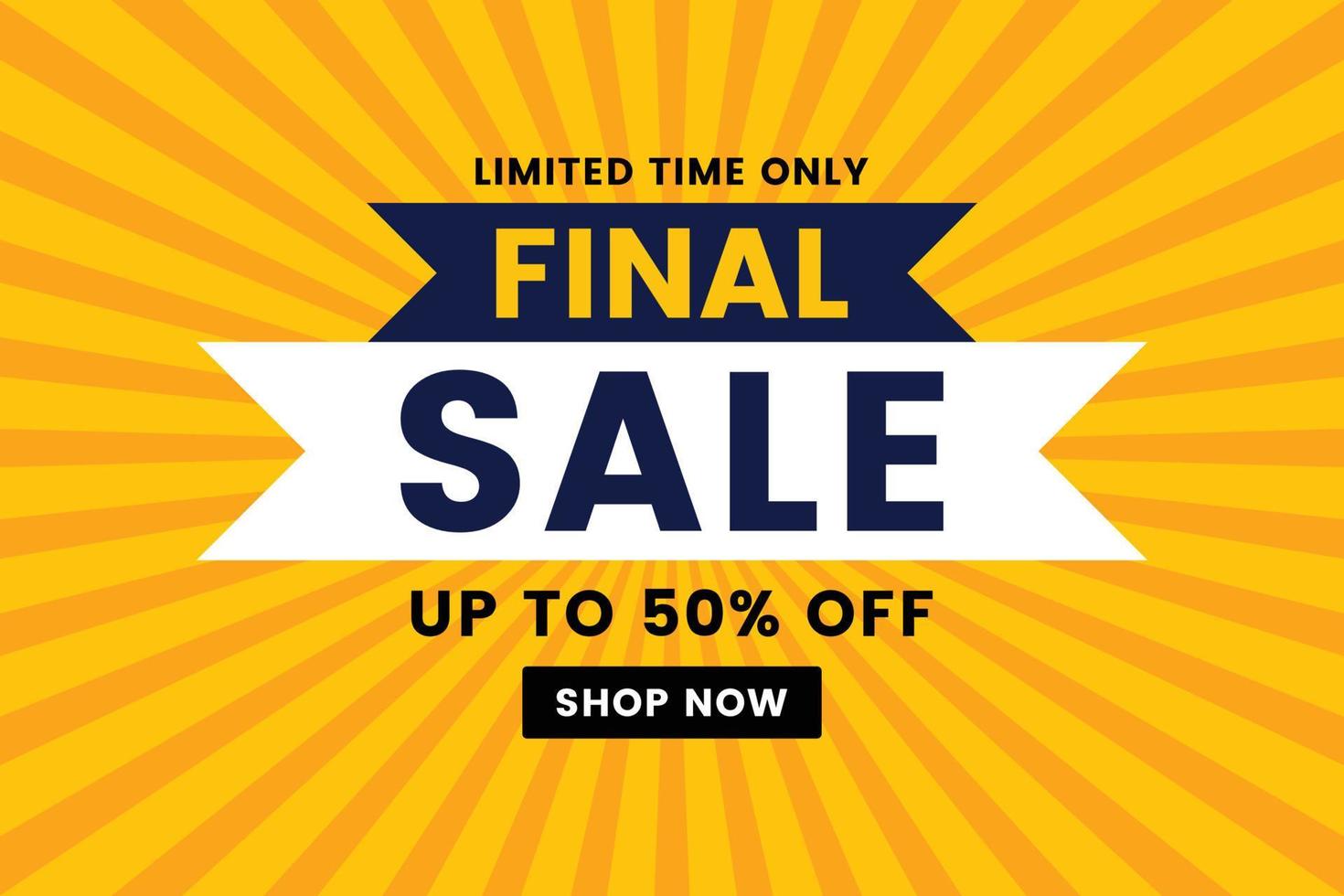 Final sale limited time only vector illustration