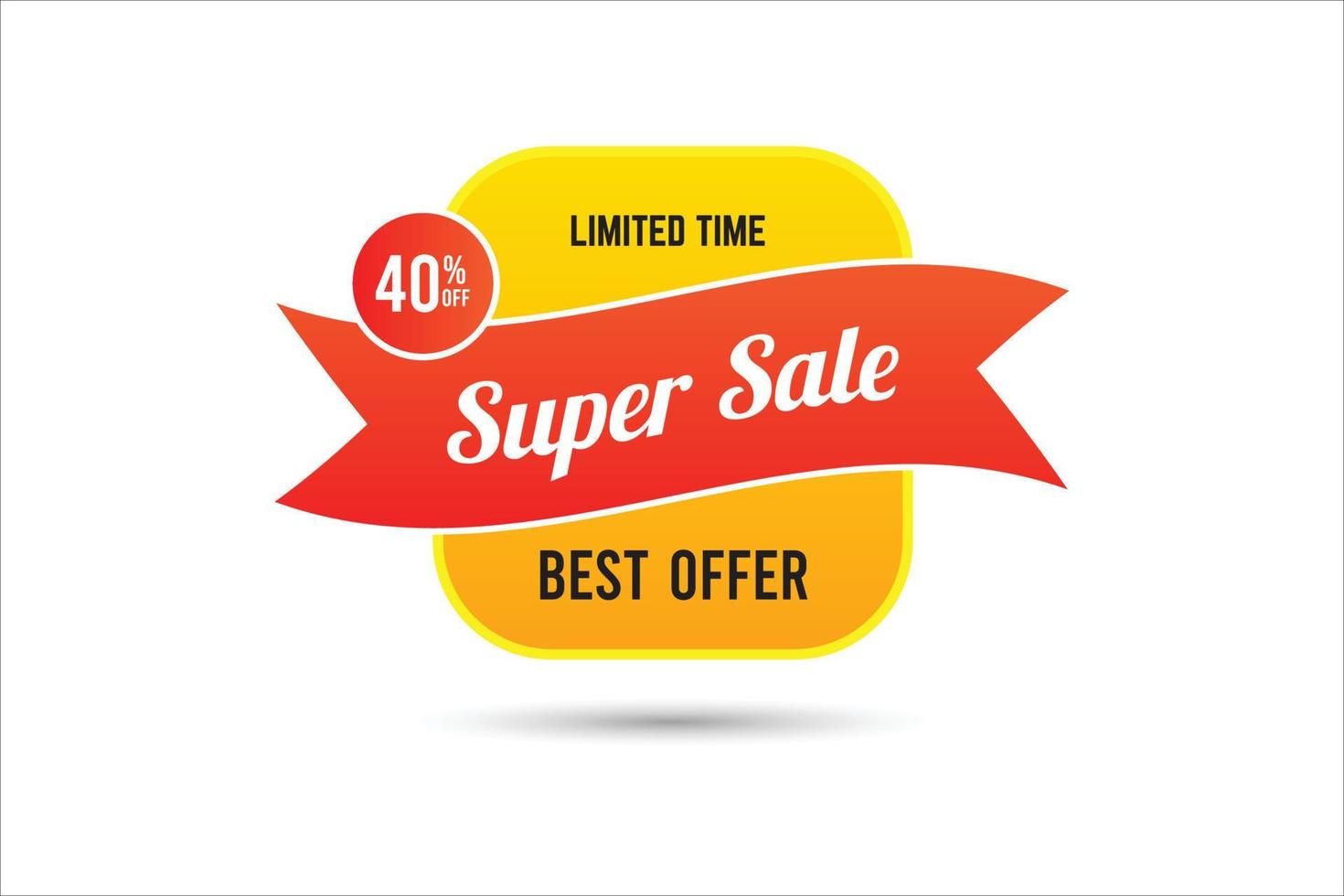 Super sale limited time only vector illustration