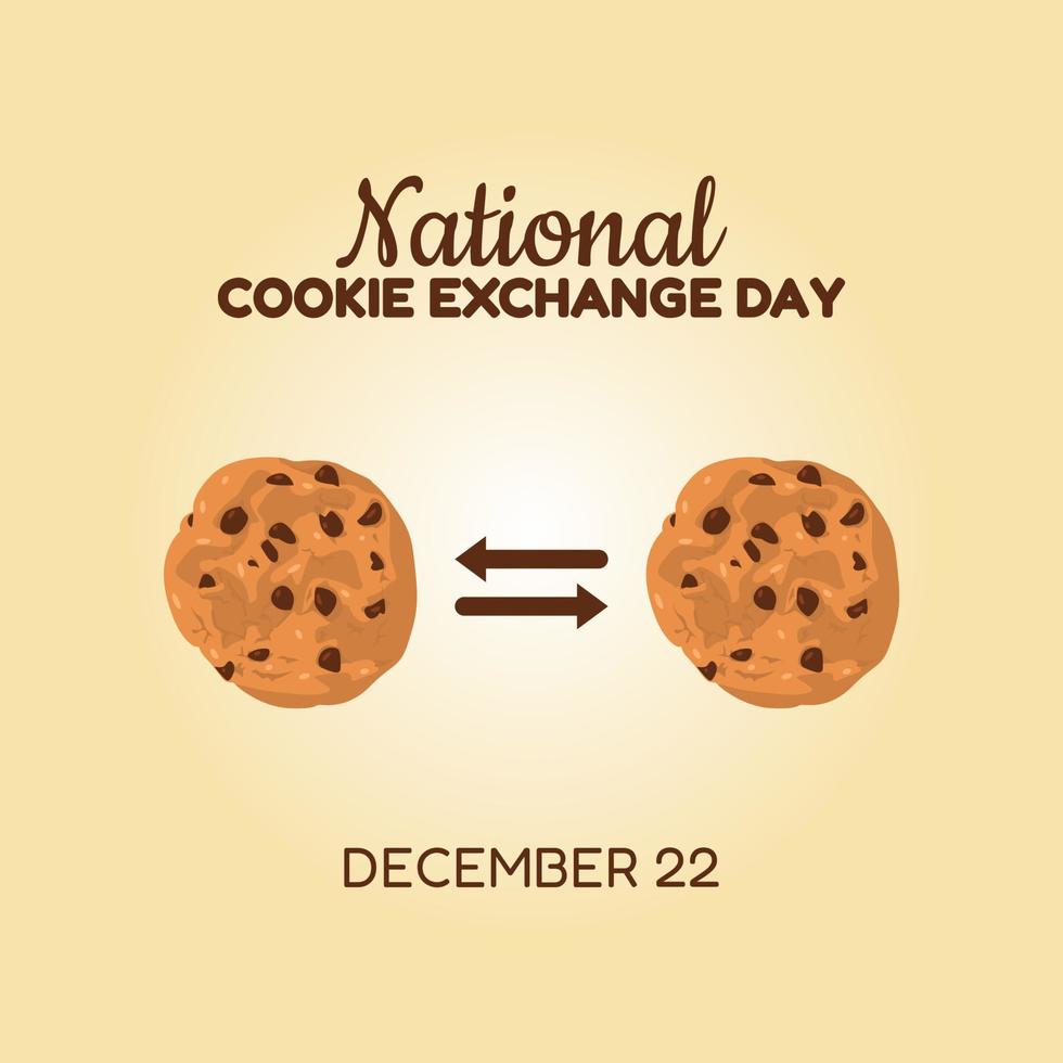 vector graphic of national cookie exchange day good for national cookie