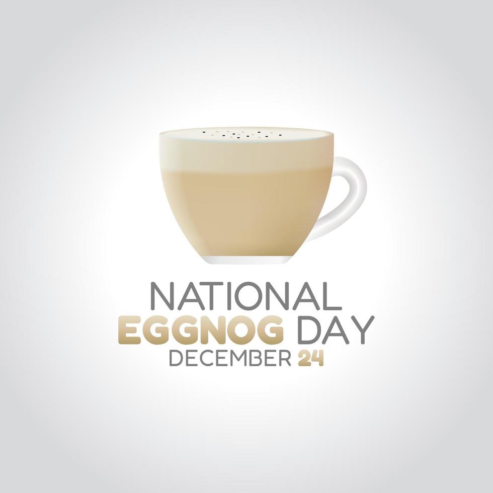vector graphic of national eggnog day good for national eggnog day