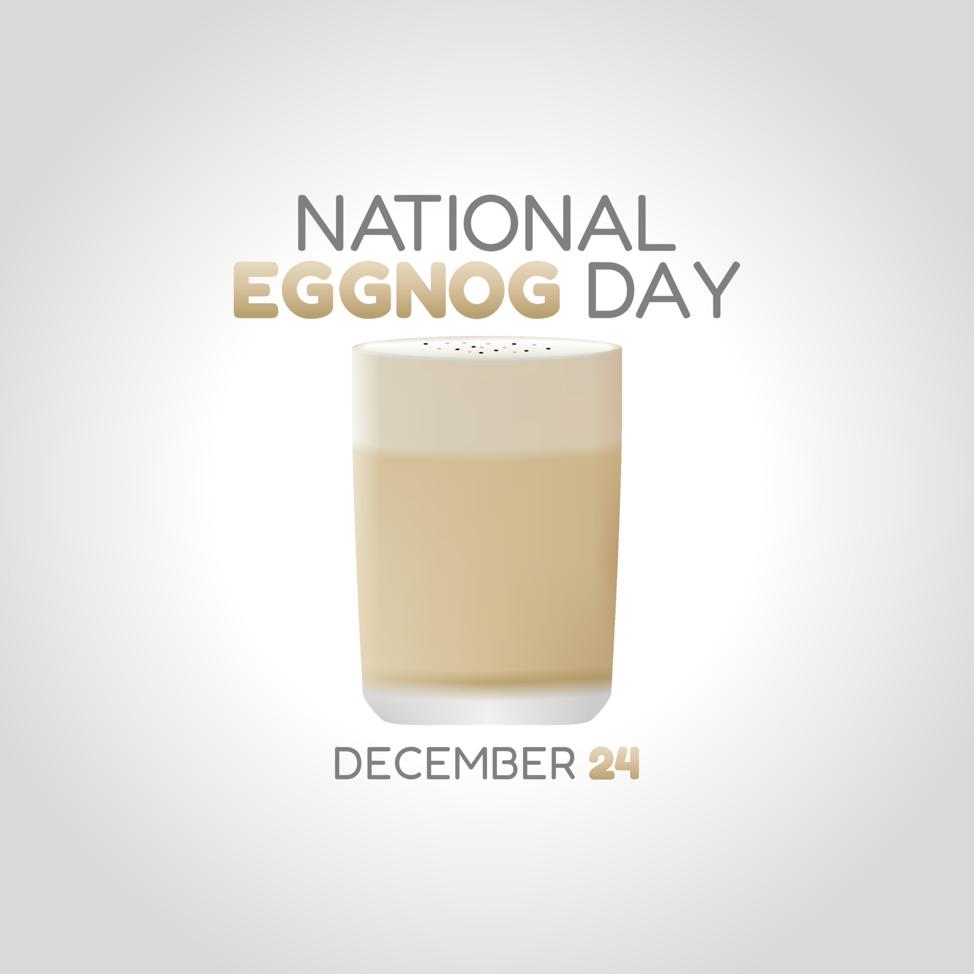 vector graphic of national eggnog day good for national eggnog day